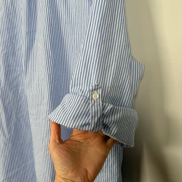 Lauren Ralph Lauren striped cotton poplin sleep shirt, Size 2X, 100% Cotton - Picture 11 of 16